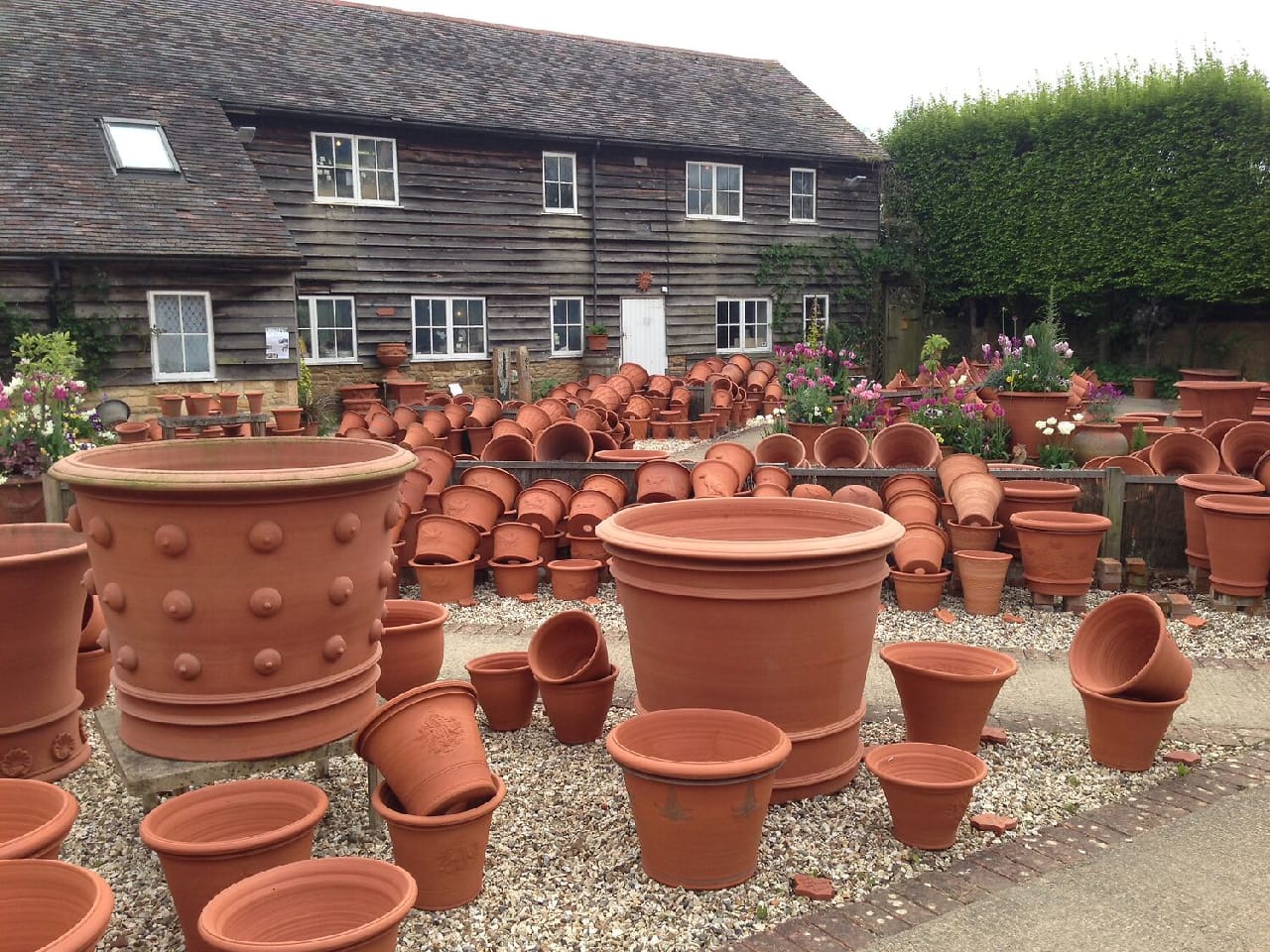 Maceteros chilenos en proceso